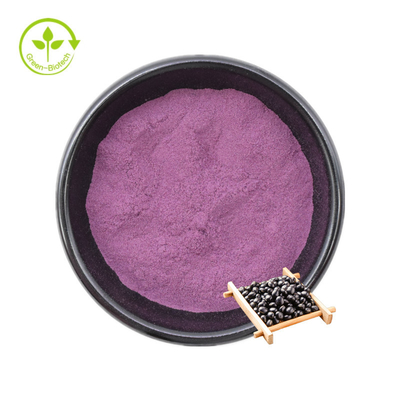 Extracto de cáscara de frijol negro natural 5-25% de antocianinas Polvo de extracto de cáscara de frijol negro