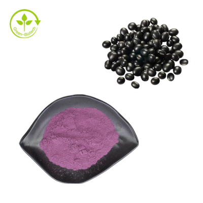 Extracto de cáscara de frijol negro de plantas naturales en polvo 25% antocianidinas