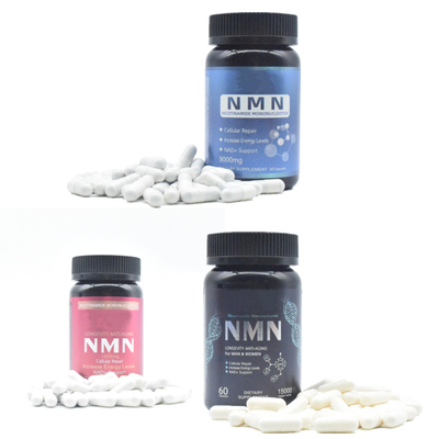 El mononucleótido NMN 1000mg de la niconamida encapsula 500mg 1200mg 1500mg