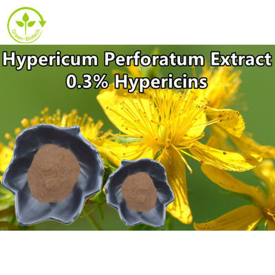 El Hypericum Perforatum extrae 0,3% polvos del extracto del mosto de Hypericin St Johns
