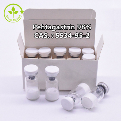 Polvo 10 Mg/Bottle de la pentagastrina del 98% Cas 5534-95-2