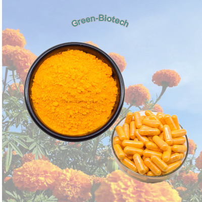 Luteína y zeaxantina solubles en agua naturales de la xantofila del extracto de la flor de la maravilla del precio de fábrica el 100%