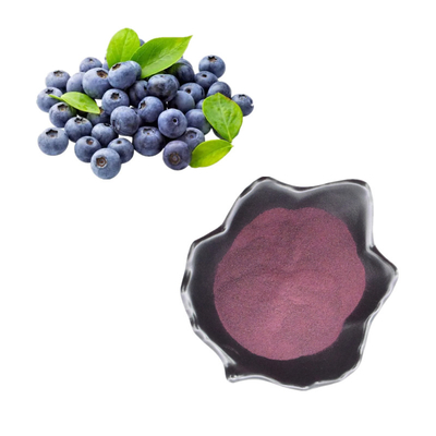 El concentrado puro del 100% liofilizó el polvo fresco del arándano de Juice Powder Blueberry Extract Bulk del arándano de la fruta