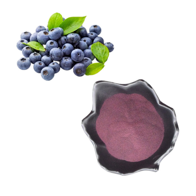 El concentrado puro del 100% liofilizó el polvo fresco del arándano de Juice Powder Blueberry Extract Bulk del arándano de la fruta