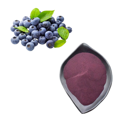 Jugo de frutas de arándanos en polvo antocianina 25%