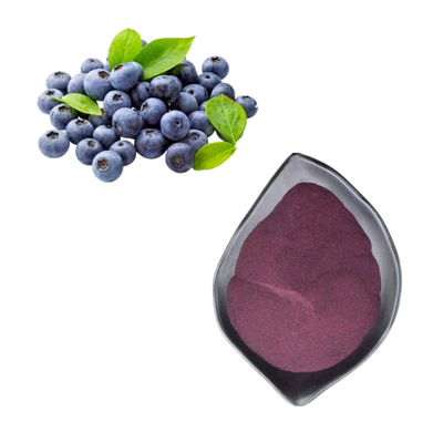 Jugo de frutas de arándanos en polvo antocianina 25%