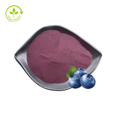 Polvo natural puro del sabor del arándano de la antocianina el 25% del polvo de la fruta del extracto del arándano