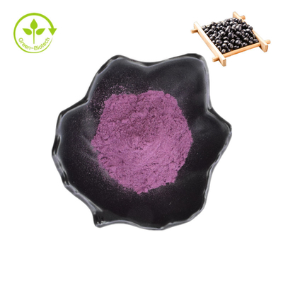 Extracto de cáscara de frijol negro natural Extracto de frijol negro en polvo de antocianinas orgánicas al 25%