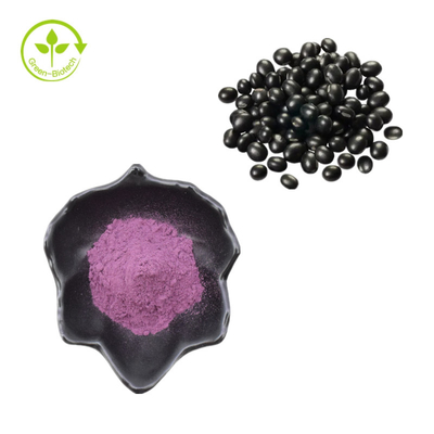 Extracto de cáscara de frijol negro orgánico natural puro Extracto de piel de frijol negro Polvo de extracto de cáscara de soja negra 10: 1 20: 1