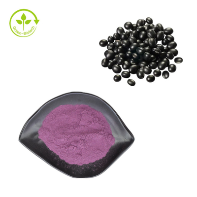 Extracto de cáscara de frijol negro de plantas naturales en polvo 25% antocianidinas