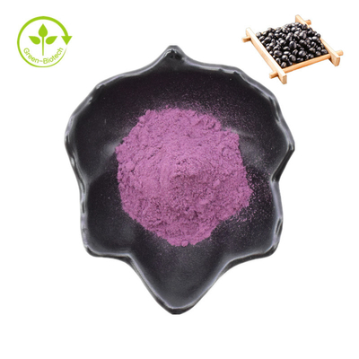 Extracto de cáscara de frijoles negros antocianina Extracto de cáscara de soja negro en polvo