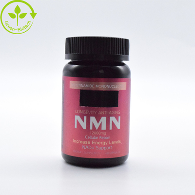 OEM personalizado de etiqueta privada NMN en polvo de grado alimenticio 99% NMN cápsulas suplementos