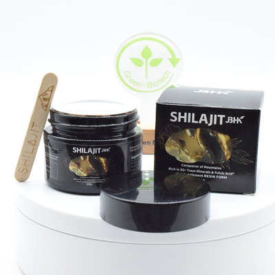 Resina de Shilajit natural 30g 50g OEM de marca privada Shilajit Suplemento de extracto vegetal fermentado