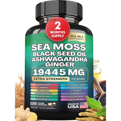 Venta al por mayor de cápsulas de musgo del mar del Himalaya Cápsulas puras del Himalaya