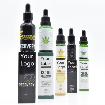 Aceite el 30% lleno del espectro CBD del aceite el 5% el 10% el 20% del tinte de  CBD