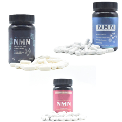 Aumento puro de la energía de la cápsula del suplemento de la longevidad 600mg Nmn