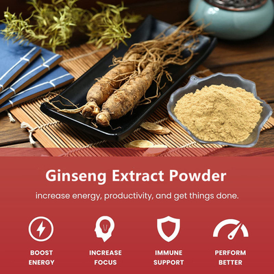 80 Mesh Ginseng Root Extract Powder 1%-80% extractos naturales de la planta