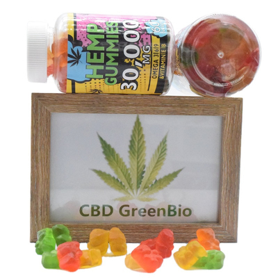 Los osos gomosos herbarios del extracto CBD del cáñamo lanzan el aceite del dolor CBD gomoso