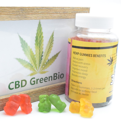 Los gusanos gomosos superiores del grado CBD ayudan a una recuperación más rápida Omega 3 anillos gomosos de CBD