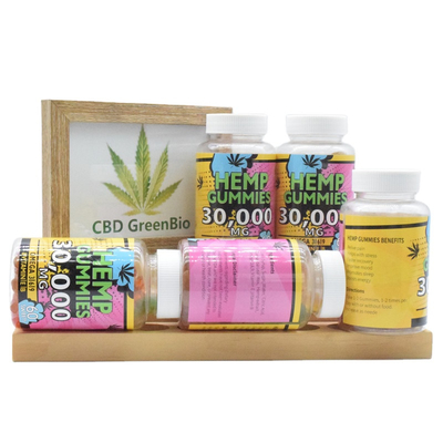 Los gusanos gomosos superiores del grado CBD ayudan a una recuperación más rápida Omega 3 anillos gomosos de CBD