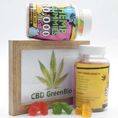 25mg ansiedad amplia del espectro CBD Gummies que lanza premio orgánico