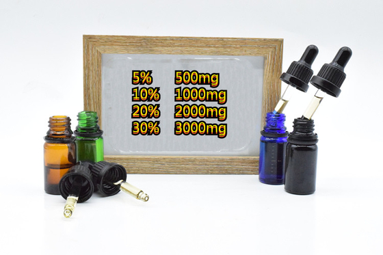 Ansiedad amplia del espectro que reduce el aceite crudo 500mg 1000mg 2000mg de CBD