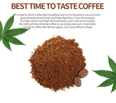 Gluten no GMO libre THC del polvo del café instantáneo del extracto CBD del cáñamo libre