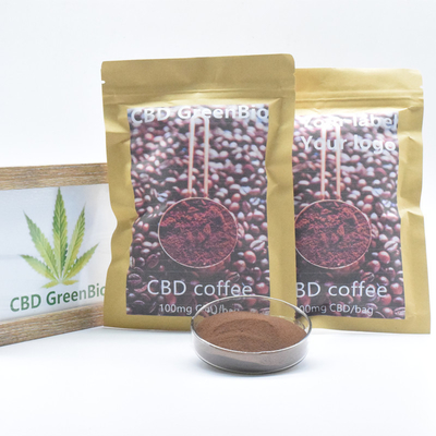 Gluten no GMO libre THC del polvo del café instantáneo del extracto CBD del cáñamo libre