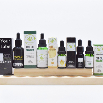 Liberación del dolor del aceite 500mg 1000mg 5%-30% del tinte del ODM CBD del OEM