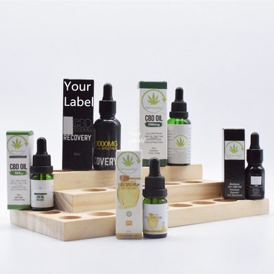 Liberación del dolor del aceite 500mg 1000mg 5%-30% del tinte del ODM CBD del OEM