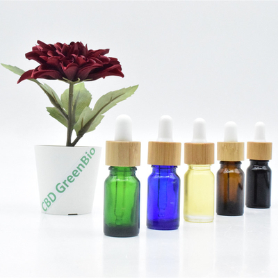 Aceite Sativa de la botella de cristal CBD del dropper del negro del control 10ml 20ml del dolor del aceite del tinte de la flor CBD de la hoja