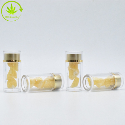 Migaja de la cera de la botella de cristal CBD que frota la migaja pura de CBD orgánica