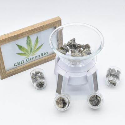 Migaja de la cera del lenguado CBD del humo 10 gramos por disponibilidad libre de la botella THC alta bio