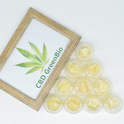 Cera pura el 95% de la extracción CBD de la flor del cáñamo para la CLAR que frota probada