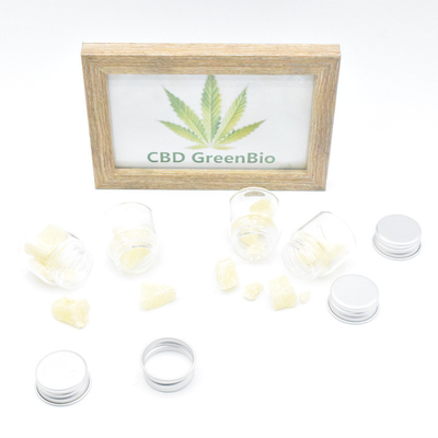 Cera pura el 95% de la extracción CBD de la flor del cáñamo para la CLAR que frota probada