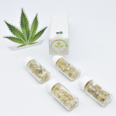 Reducción orgánica de la tensión de la cera del cáñamo de la migaja pura de Cbd de la botella de cristal