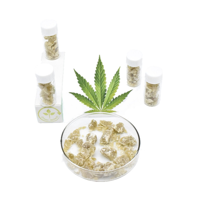 Reducción orgánica de la tensión de la cera del cáñamo de la migaja pura de Cbd de la botella de cristal