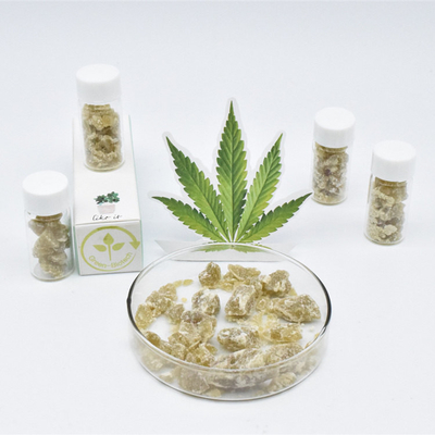 Reducción orgánica de la tensión de la cera del cáñamo de la migaja pura de Cbd de la botella de cristal