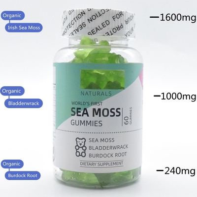 Grado superior de Moss Gummy Detox Weight Loss del mar orgánico de Skincare
