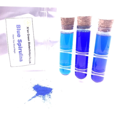 La ficocianina azul de Spirulina de los colorantes alimentarios naturales puros del ISO pulveriza el valor E18